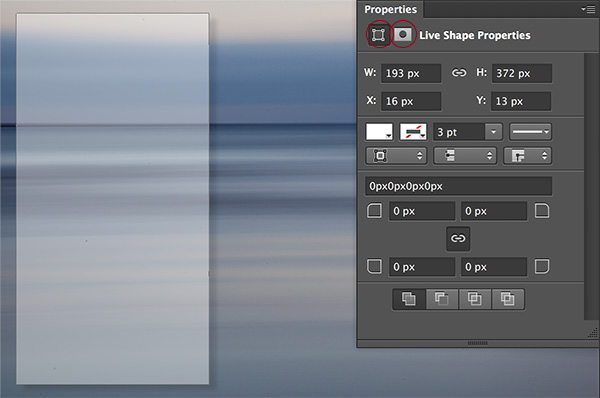 Julieanne Kost S Blog Live Shapes Properties In Photoshop Cc 14