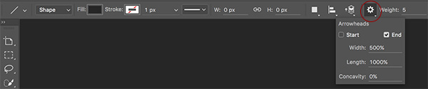 Julieanne Kost S Blog Adding Arrowheads To The Line Tool In Photoshop