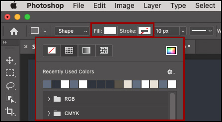 photoshop transform button for mac